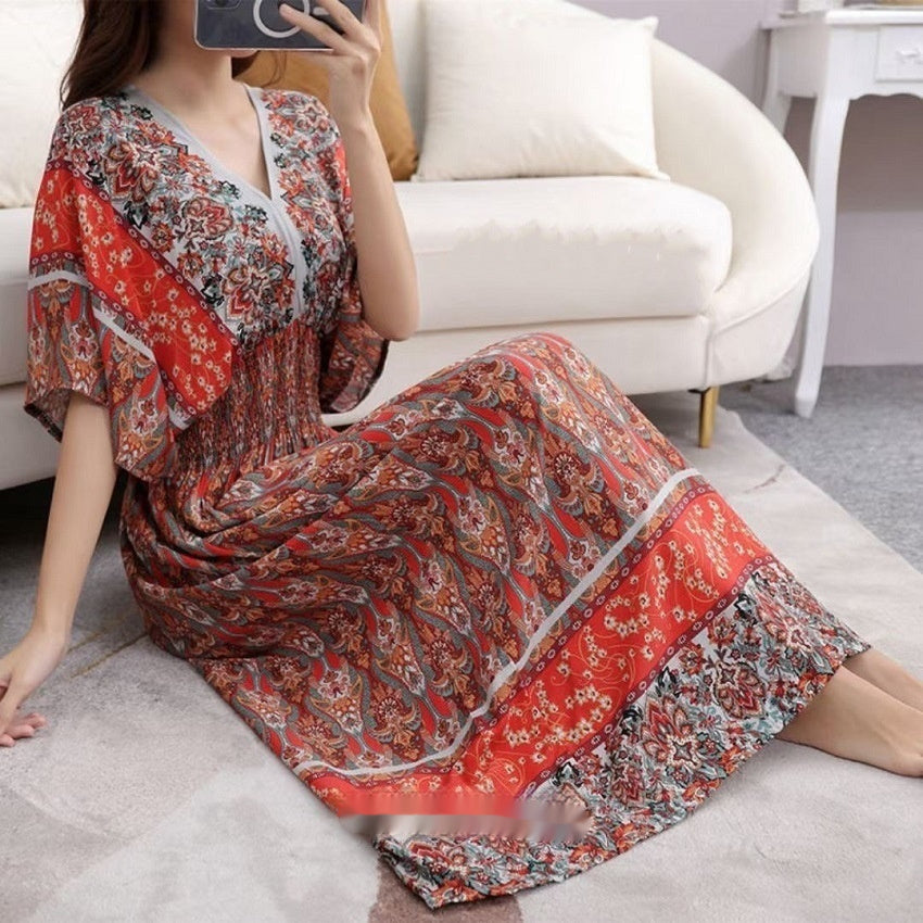 Ethnic Style Cotton Dress