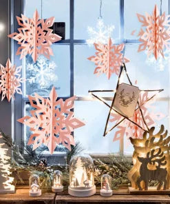 3D Snowflake Wall Hanging Pendant Ornament