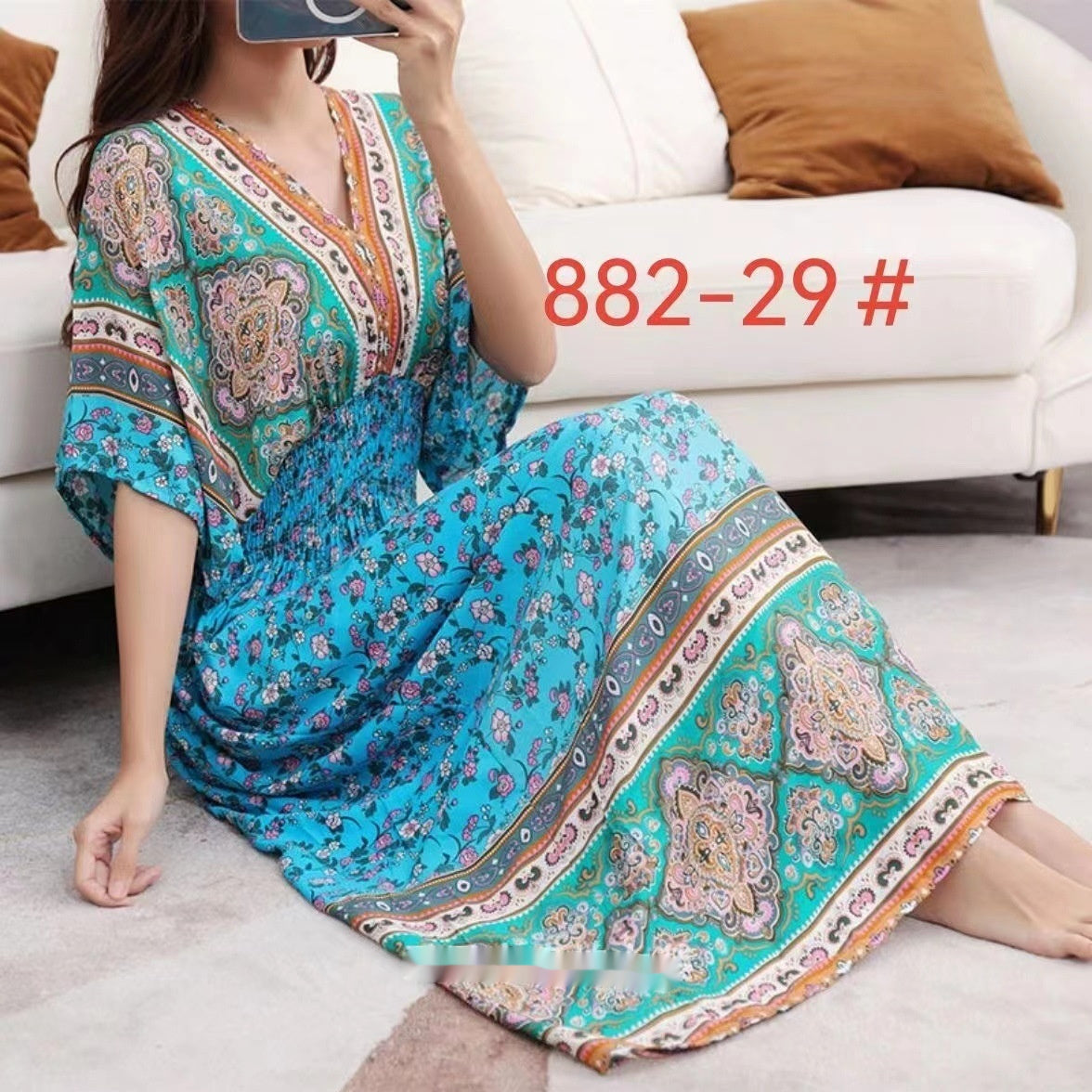 Ethnic Style Cotton Dress