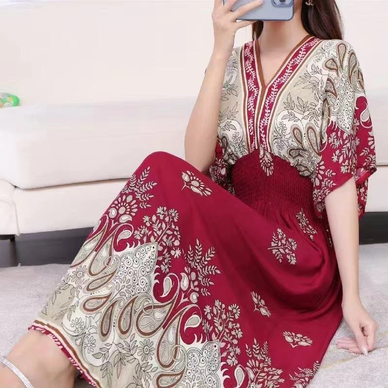 Ethnic Style Cotton Dress