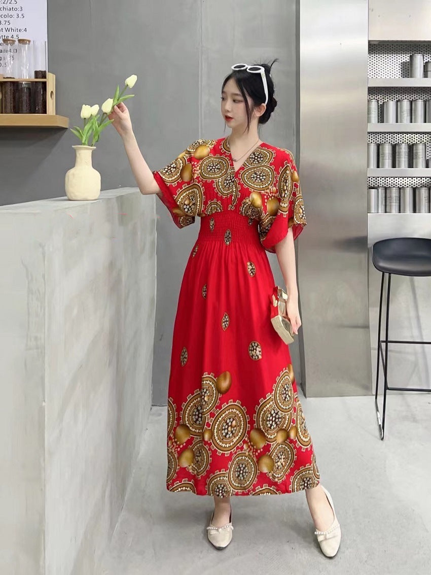 Ethnic Style Cotton Dress