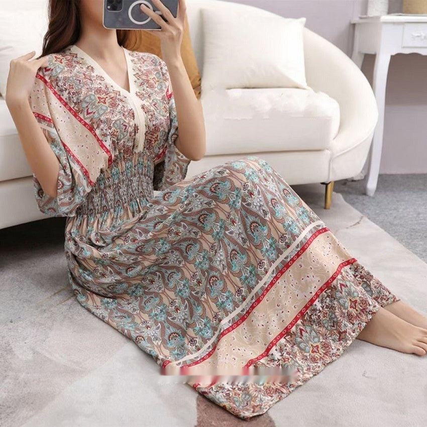 Ethnic Style Cotton Dress