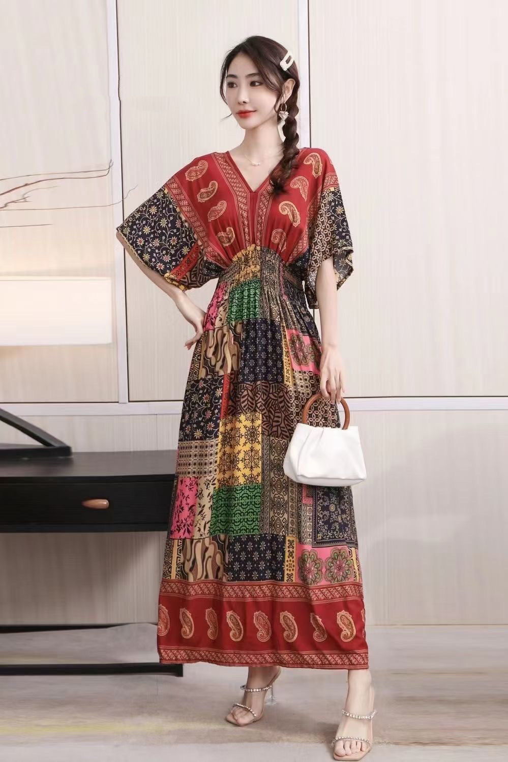 Ethnic Style Cotton Dress