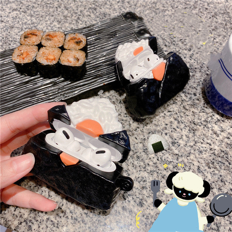 Sushi Silicone Earphone Case With Bluetooth