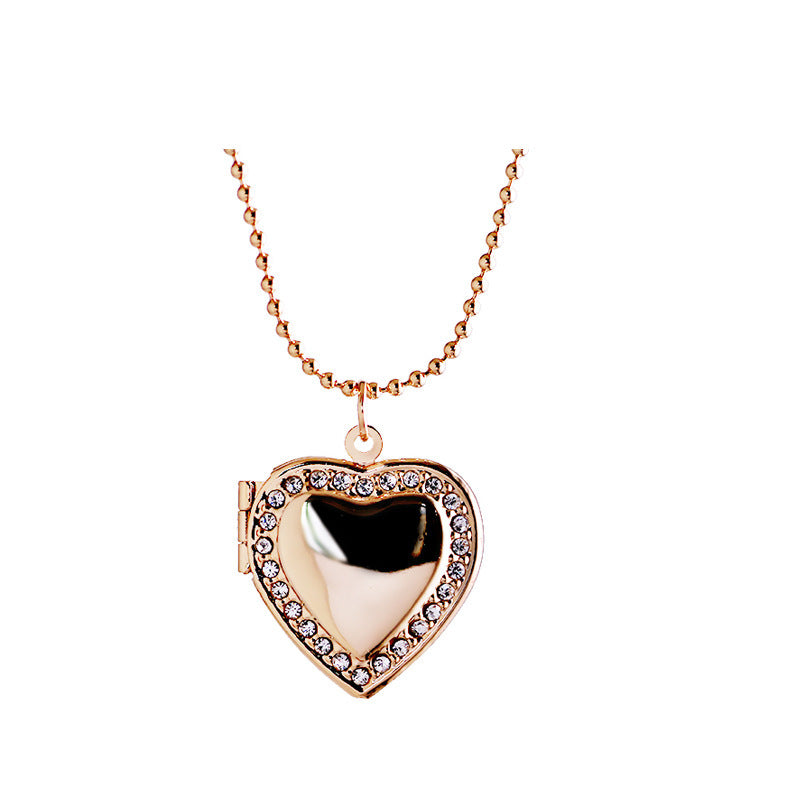 DIY Diamond Heart Necklace