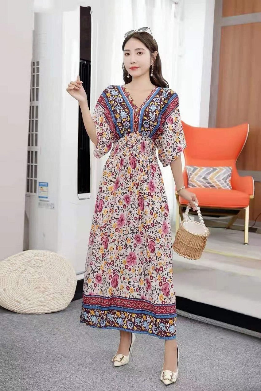 Ethnic Style Cotton Dress