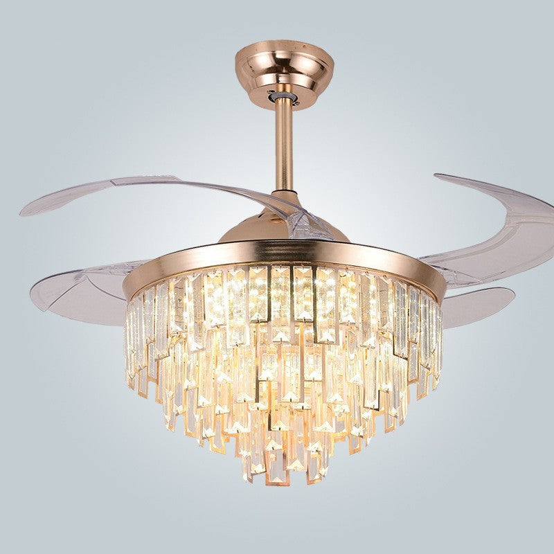 Living Room Ceiling Fan with Integrated Lamp