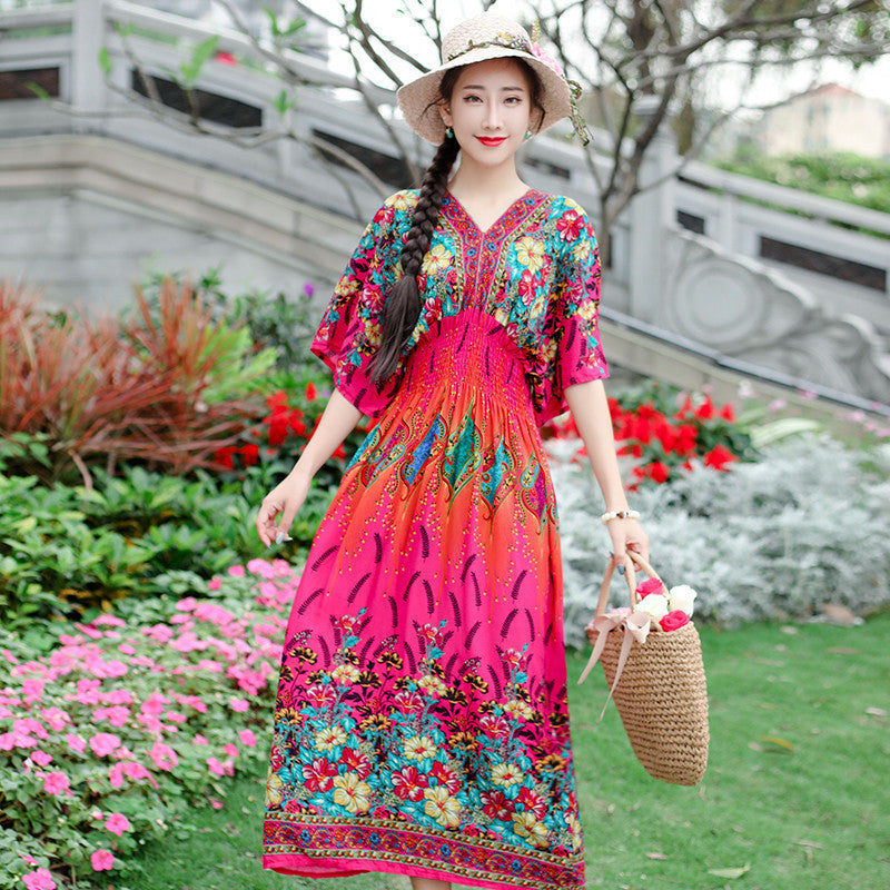 Ethnic Style Cotton Dress