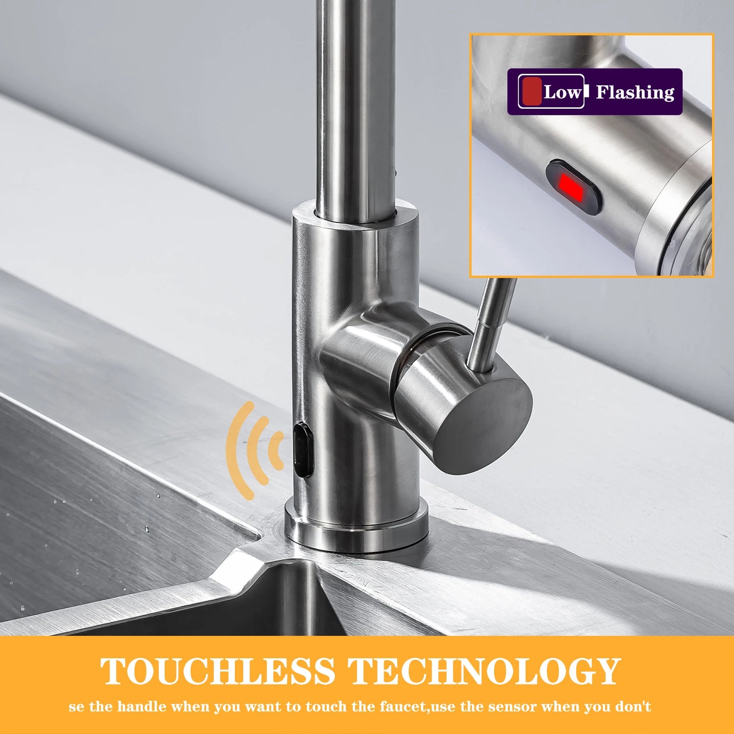 Smart Touch-less Kitchen Faucet