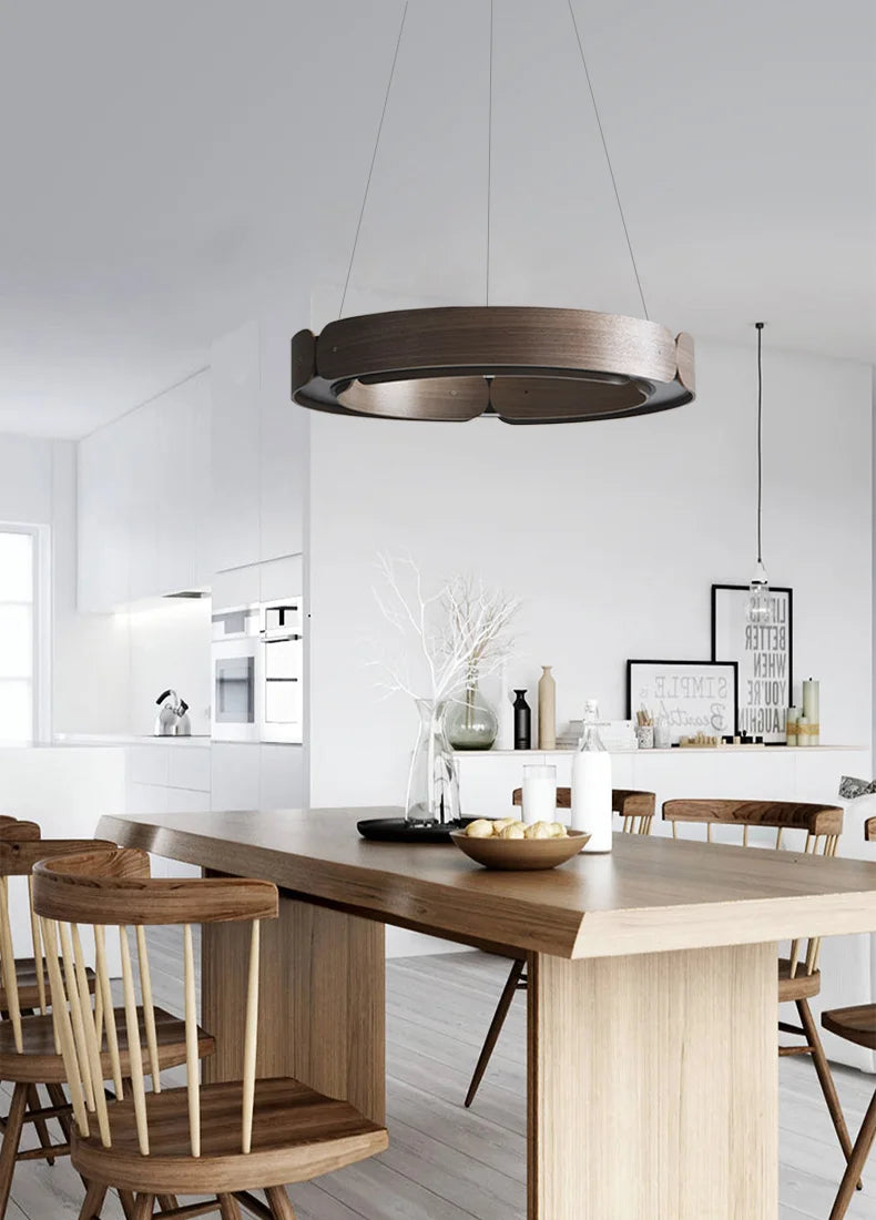 Nordic Loft Solid Wood Chandelier