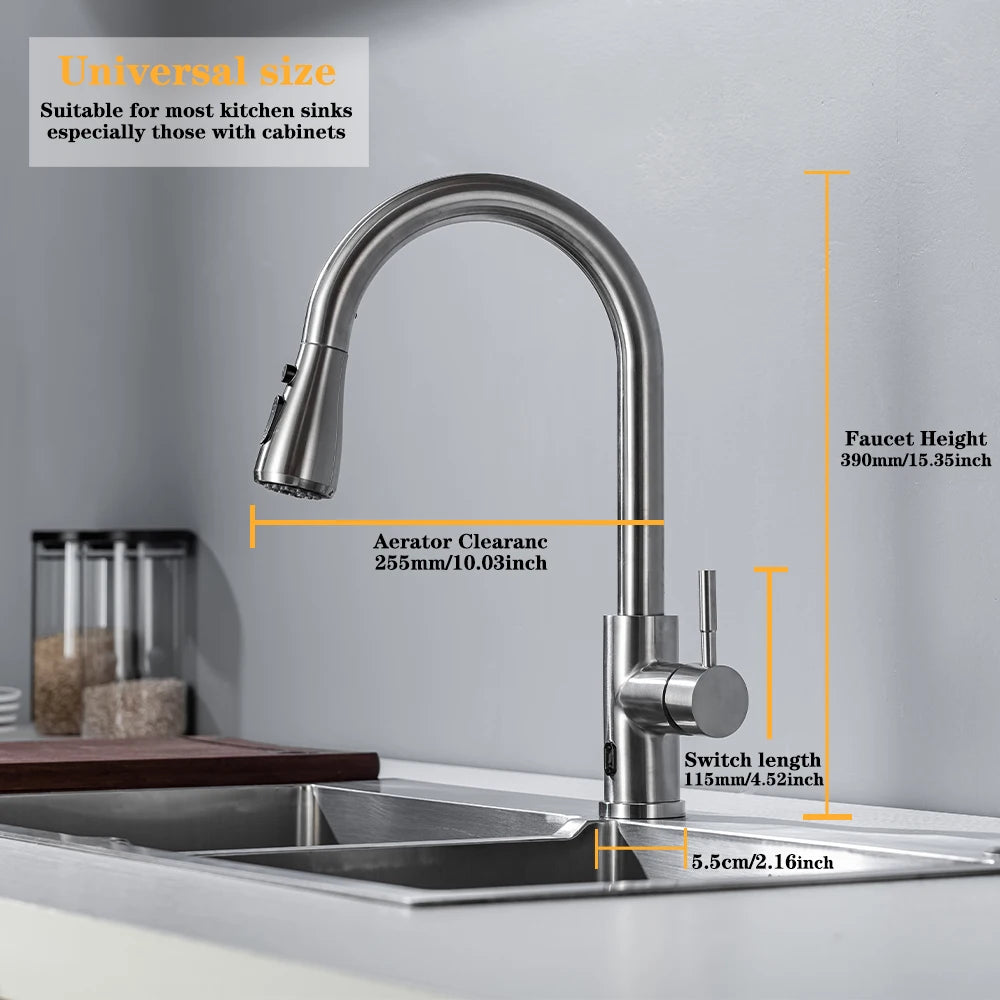 Smart Touch-less Kitchen Faucet