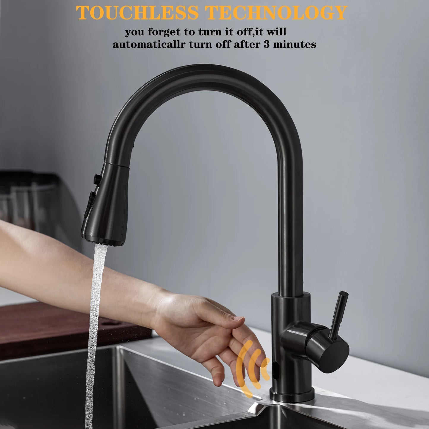 Smart Touch-less Kitchen Faucet