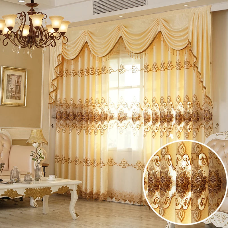 Customized Luxury Floral Curtains