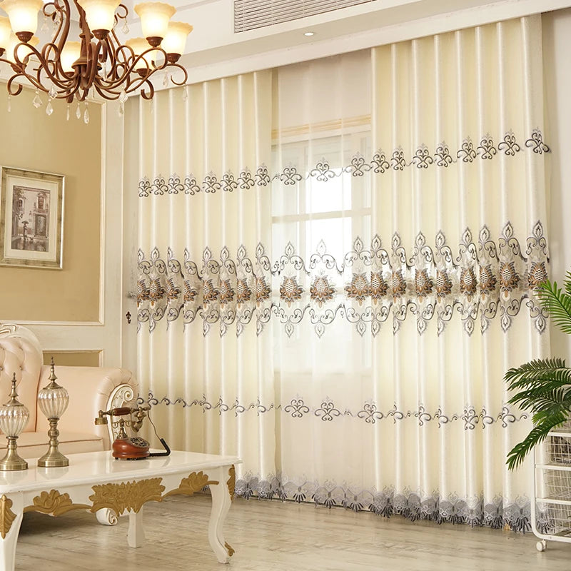 Customized Luxury Floral Curtains