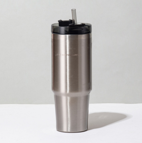 Stainless Steel Thermos Cup with Straw