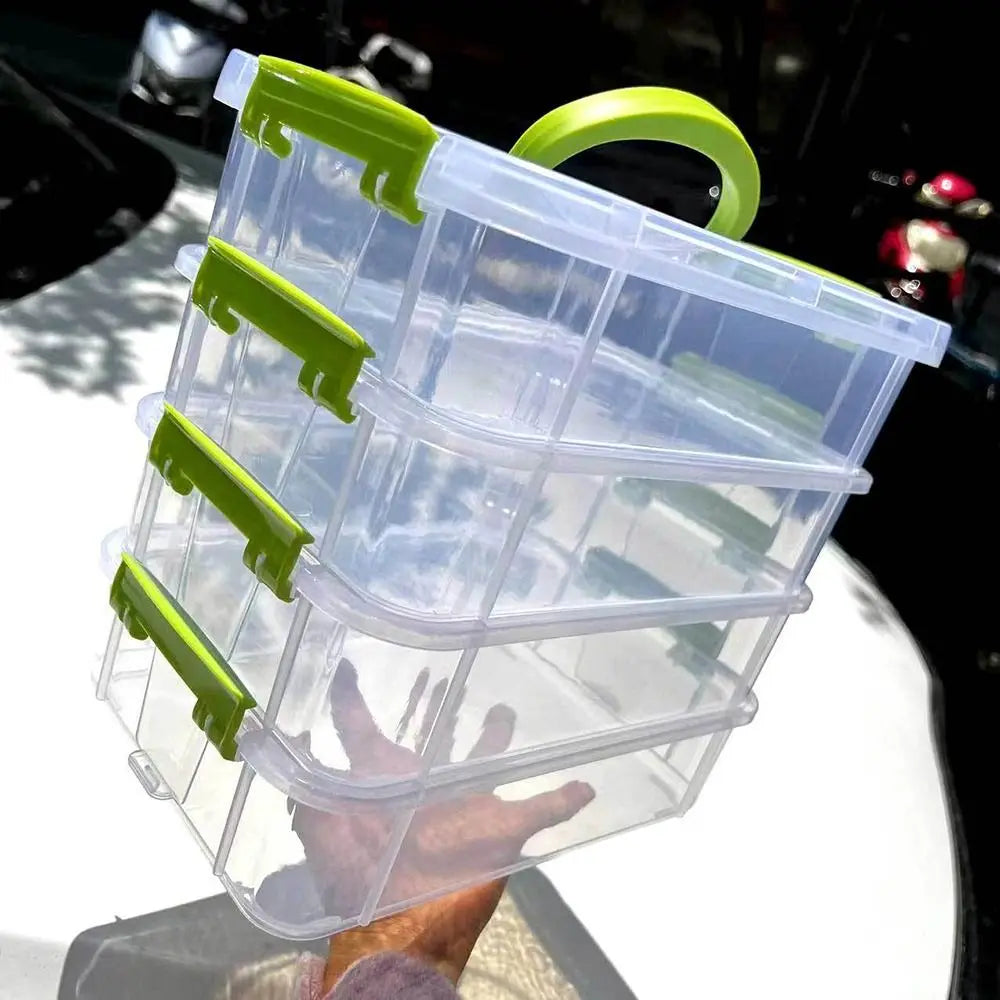 Transparent Box 4-tiers Plastic Storage Box