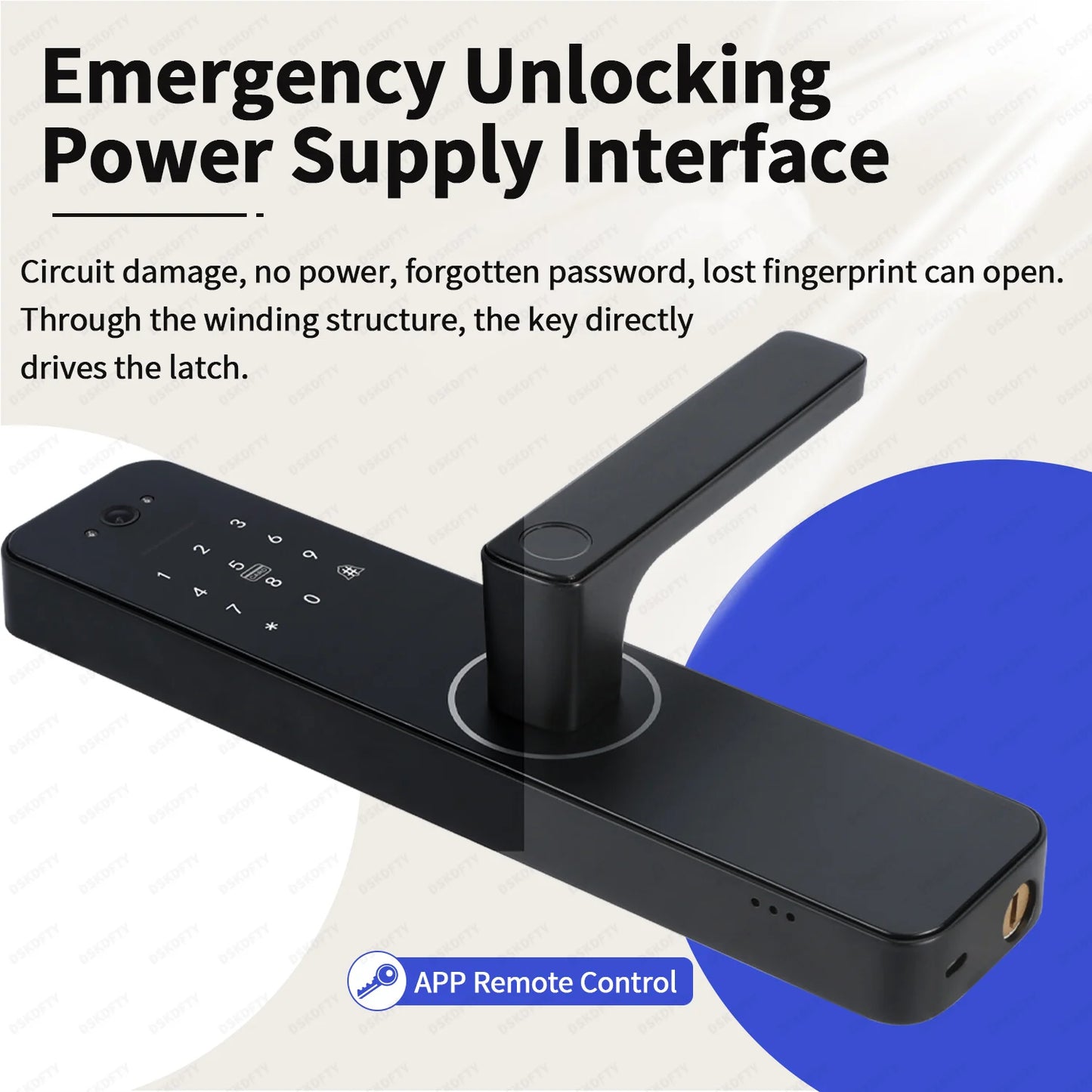 Digital Electronic Lock Biometrics Fingerprint Smart Door