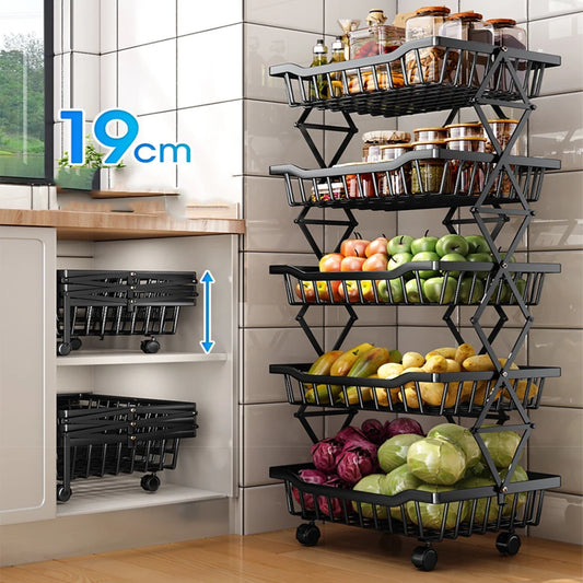 Foldable Rotating Storage Rack