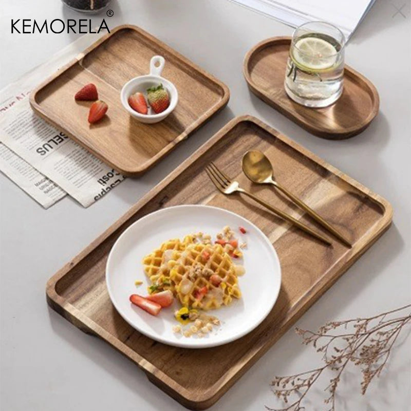 1PCS Acacia Wooden Tray