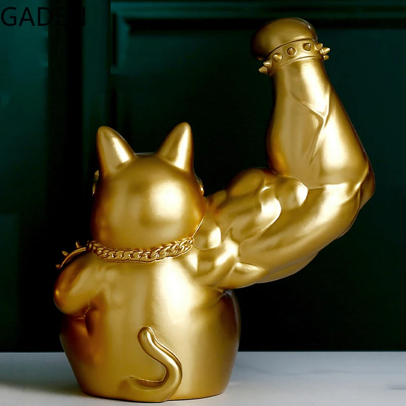 Luxurious Golden Animal Decorative Sculpture