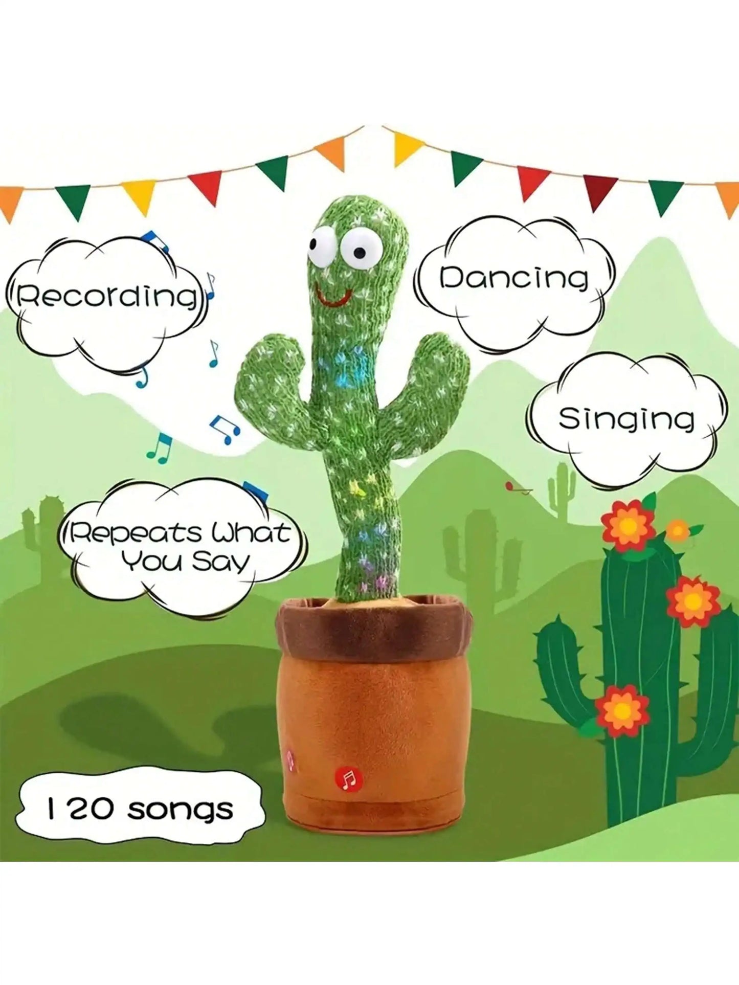 1pc-Dancing Talking Cactus Toys For Babies