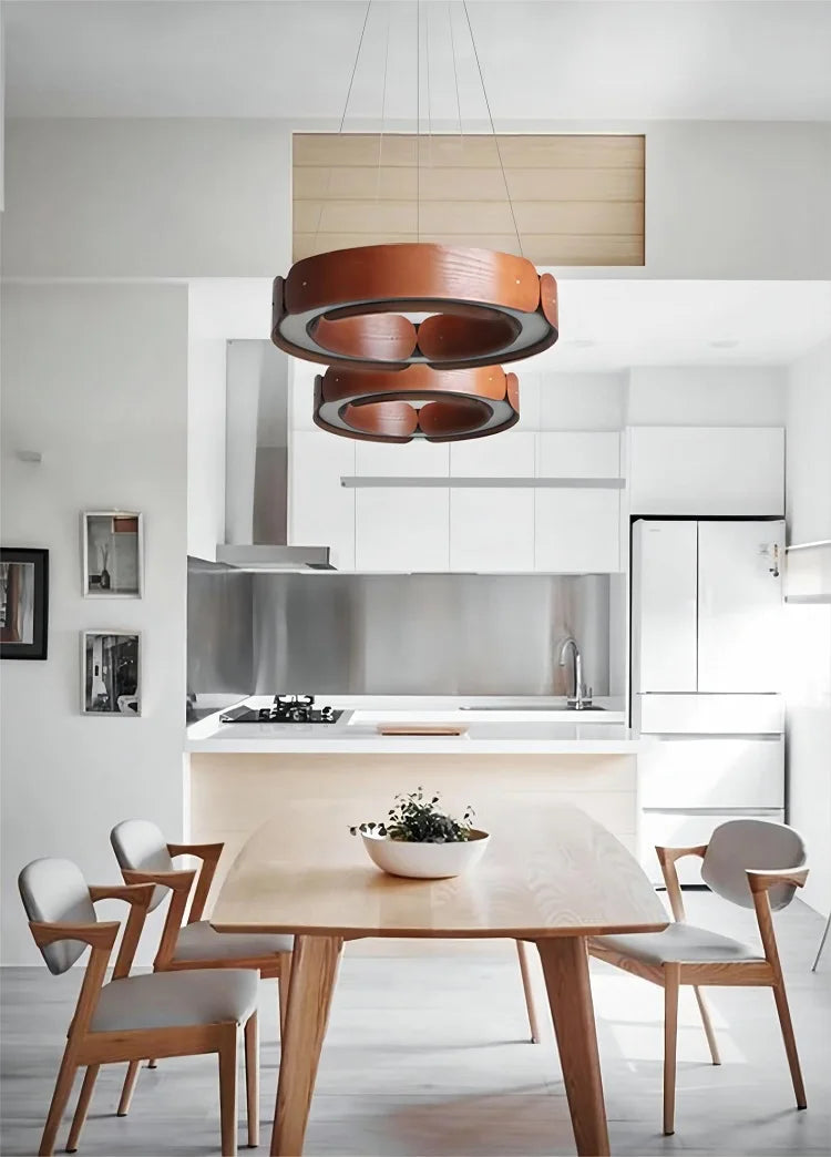 Nordic Loft Solid Wood Chandelier