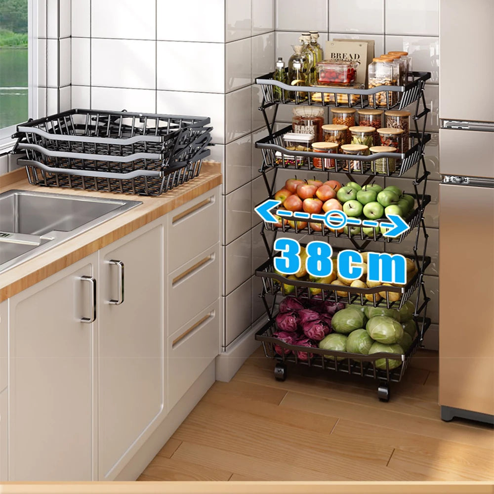 Foldable Rotating Storage Rack