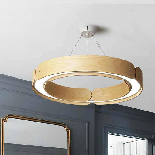 Nordic Loft Solid Wood Chandelier