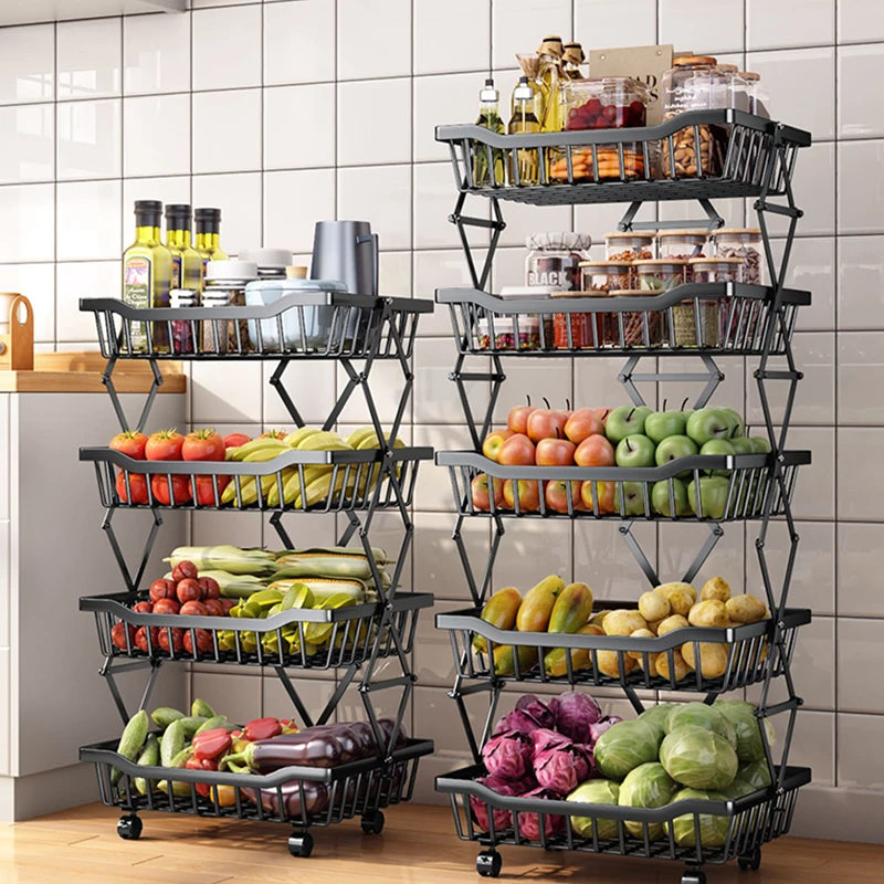 Foldable Rotating Storage Rack