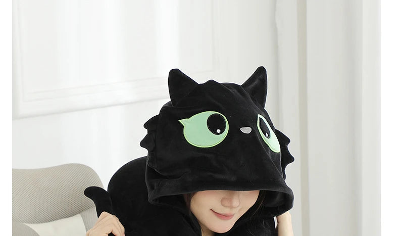 Cartoon Hooded Travel Pillow