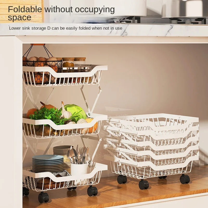 Foldable Rotating Storage Rack