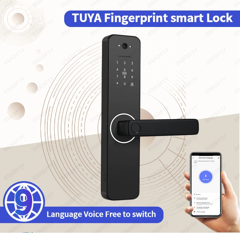 Digital Electronic Lock Biometrics Fingerprint Smart Door