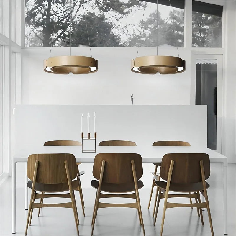 Nordic Loft Solid Wood Chandelier