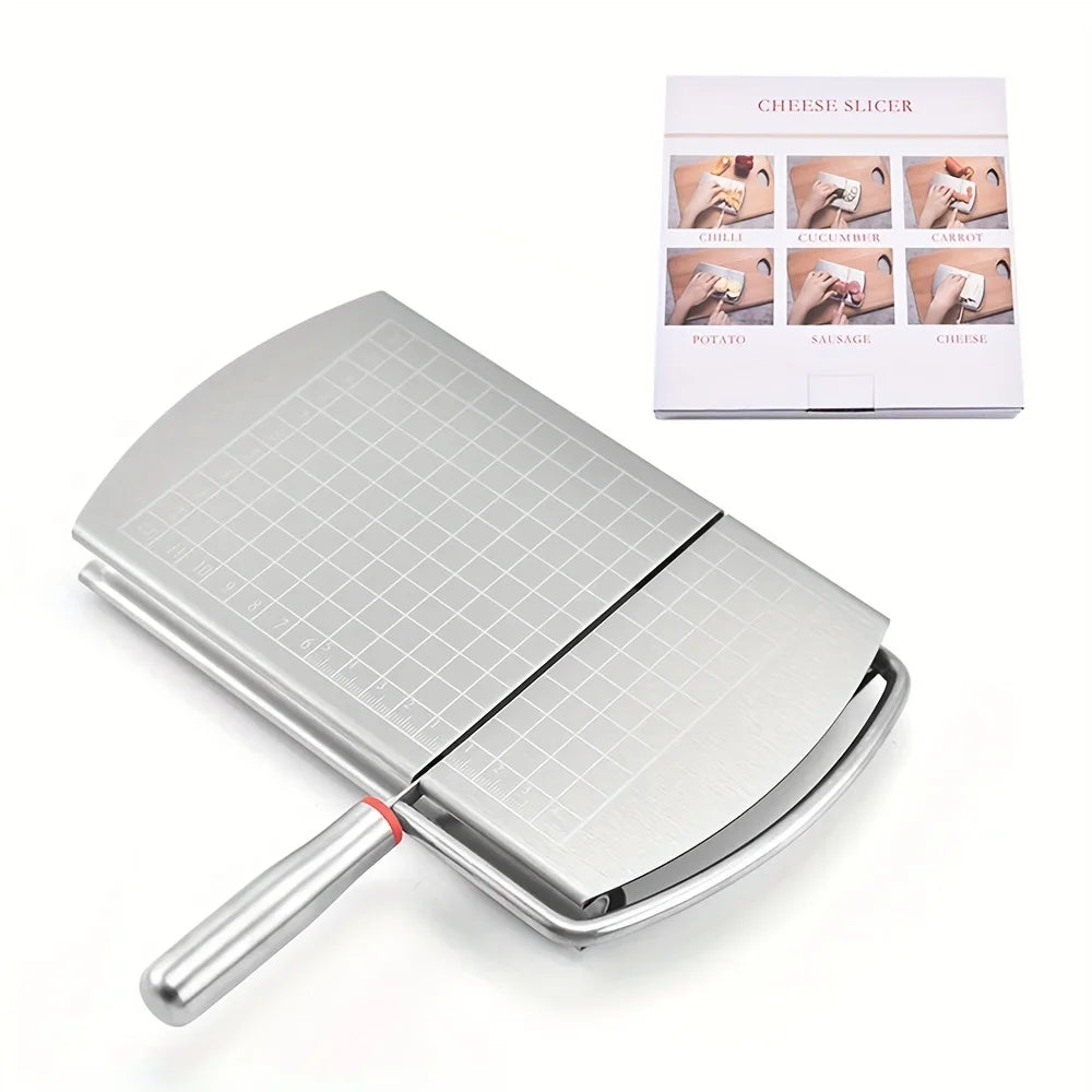 Stainless Steel Cheese Cutter With Measurement