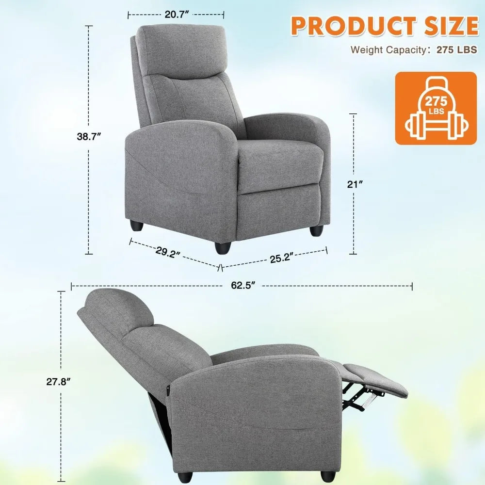 Ultimate Comfort: Adjustable Massage Fabric Chair