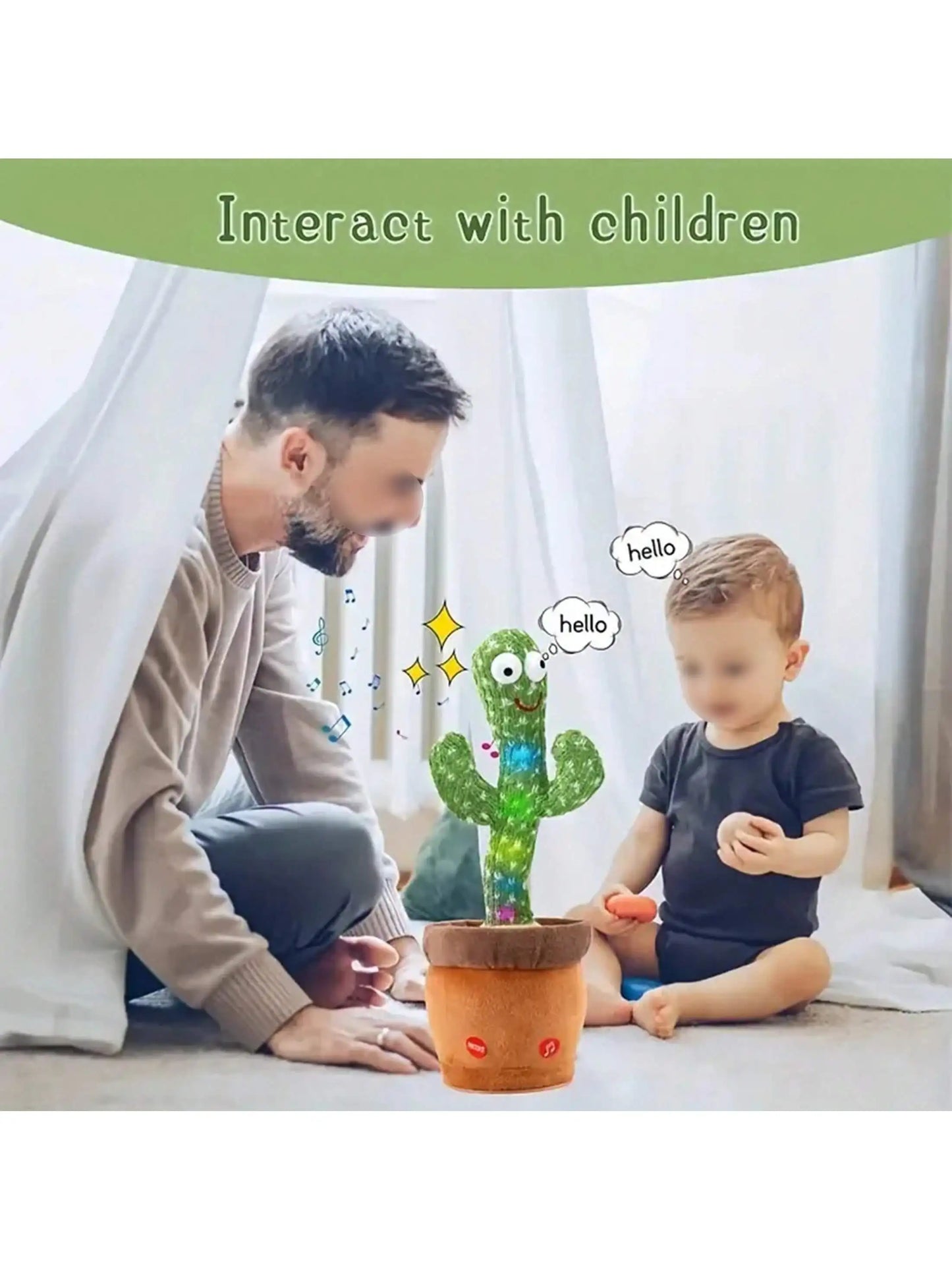 1pc-Dancing Talking Cactus Toys For Babies