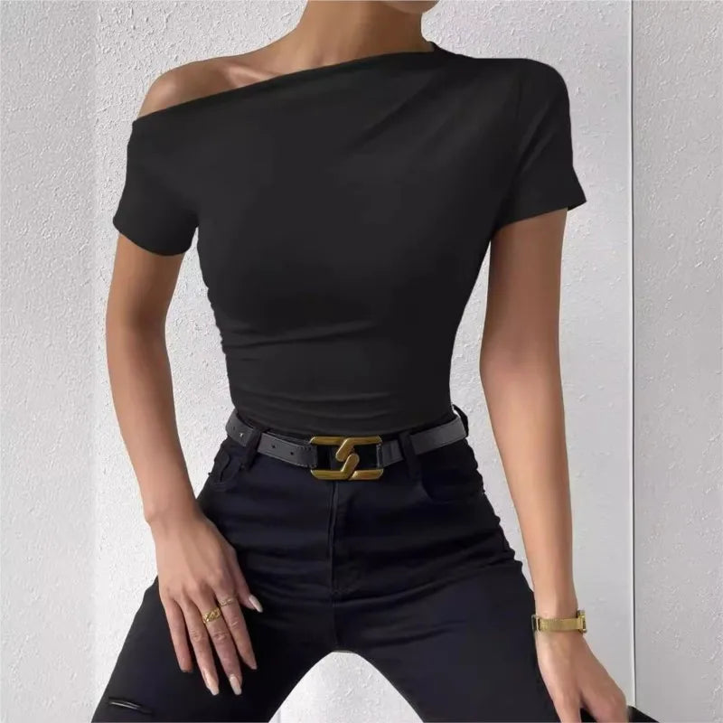 Polyester Slim Fit Pleated Top