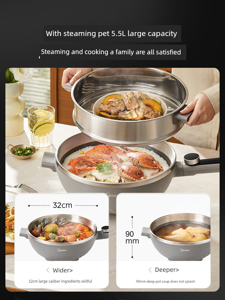 Midea Non-Flower Core Electric Frying Pan