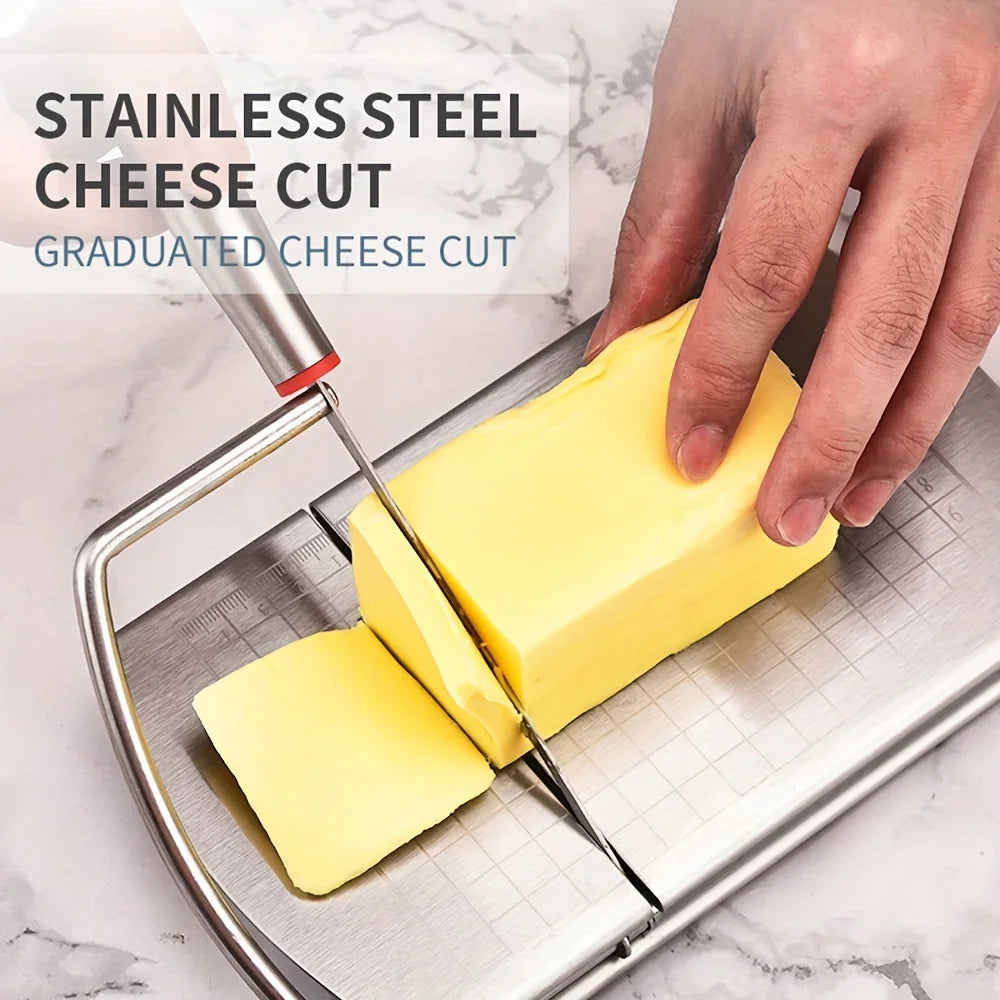 Stainless Steel Cheese Cutter With Measurement