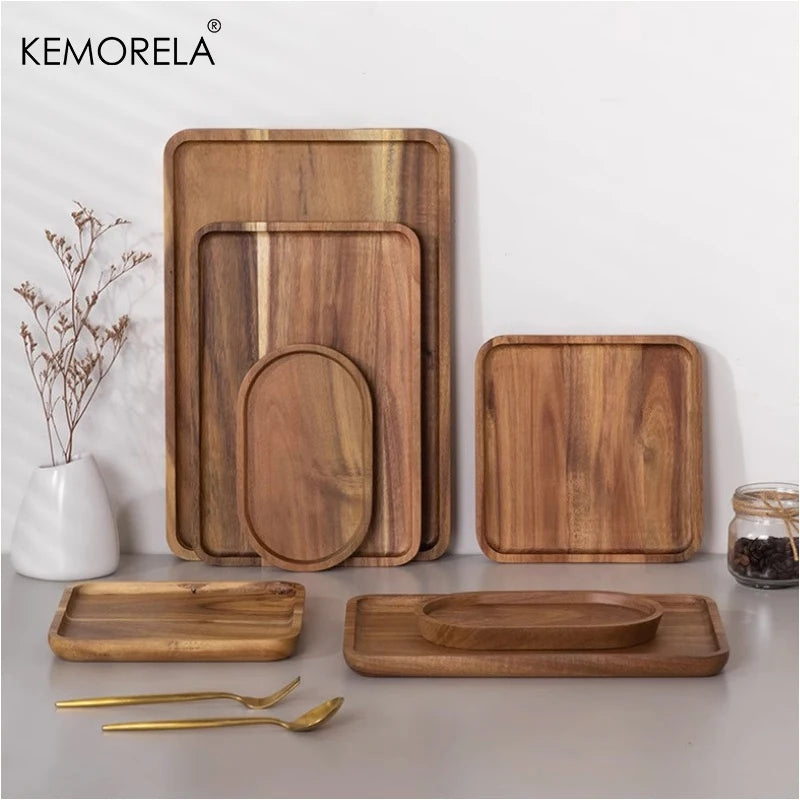 1PCS Acacia Wooden Tray