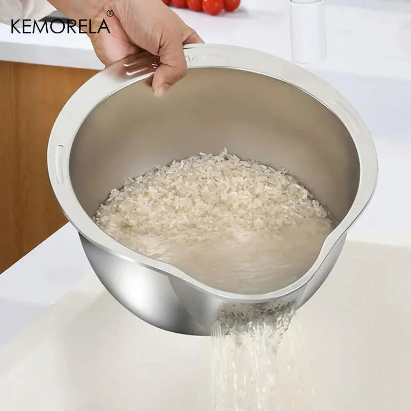 Rice Washer & Strainer Bowl