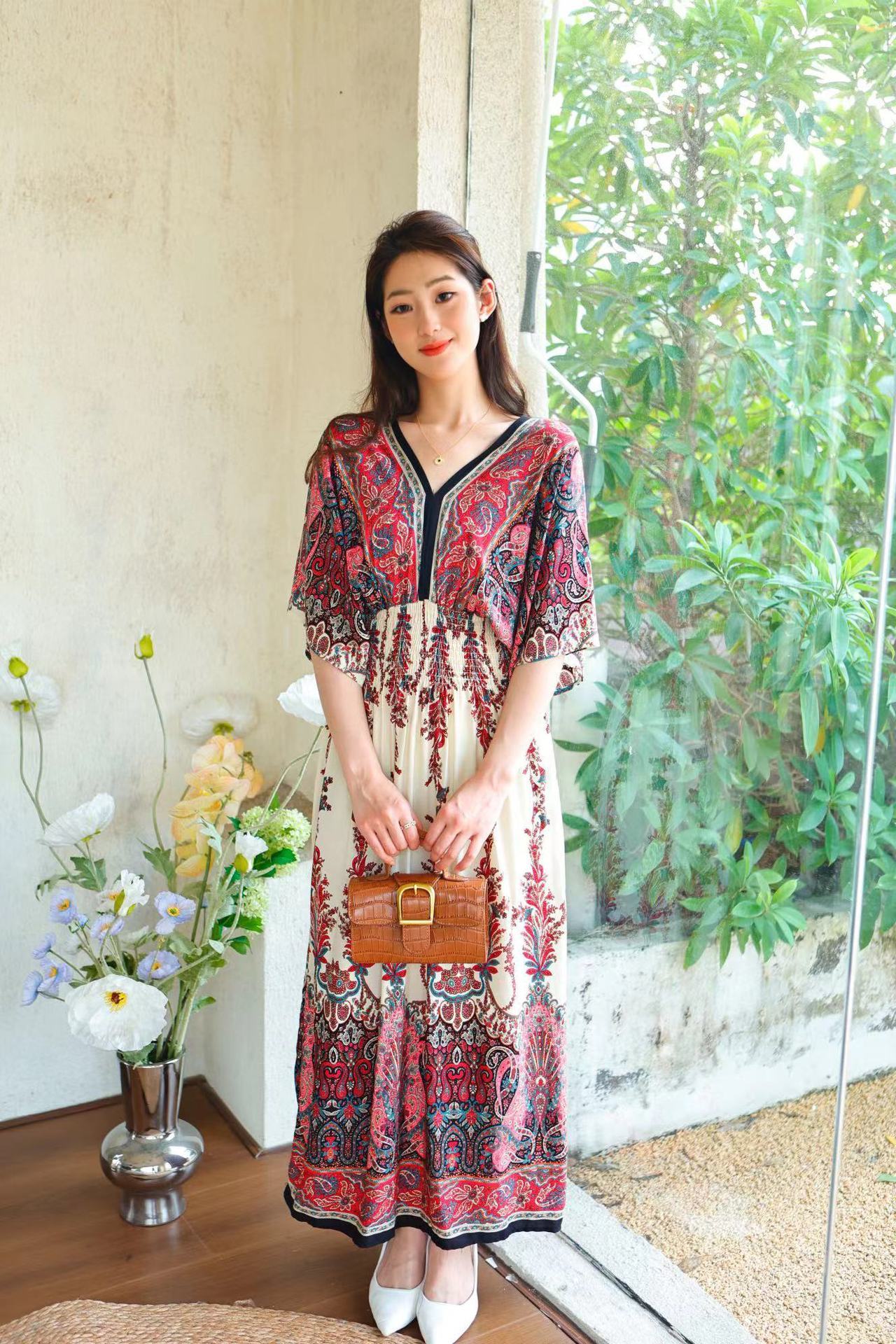 Ethnic Style Cotton Dress