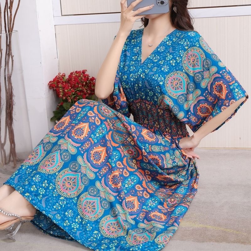 Ethnic Style Cotton Dress