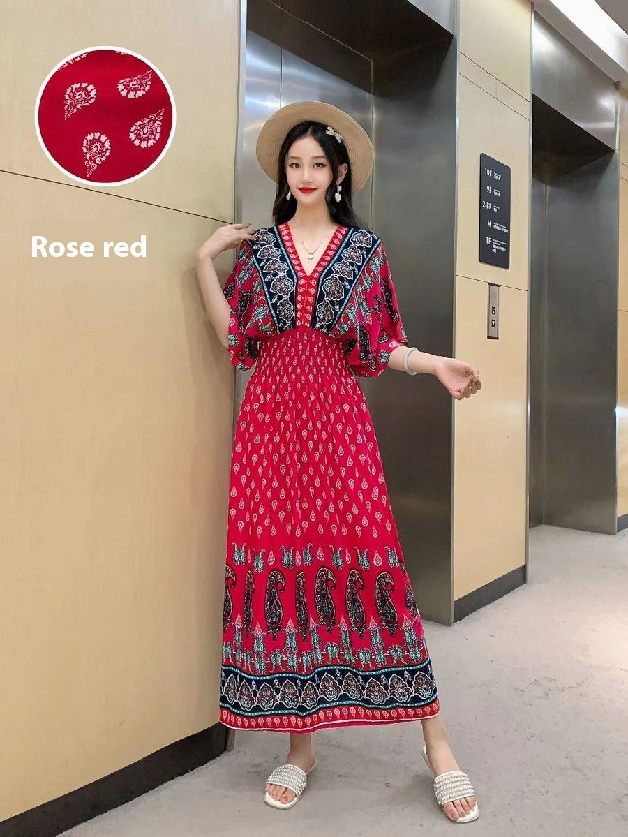 Ethnic Style Cotton Dress